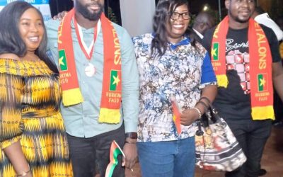 Athlétisme : le champion Israël MANO de retour au pays